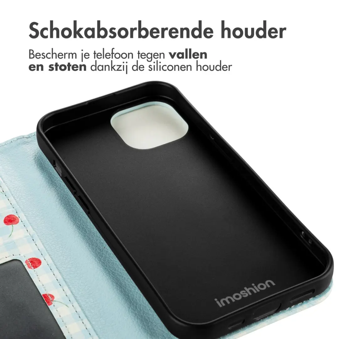 Imoshion iPhone 14 Hoesje Cherry Check - 3 Pasjes