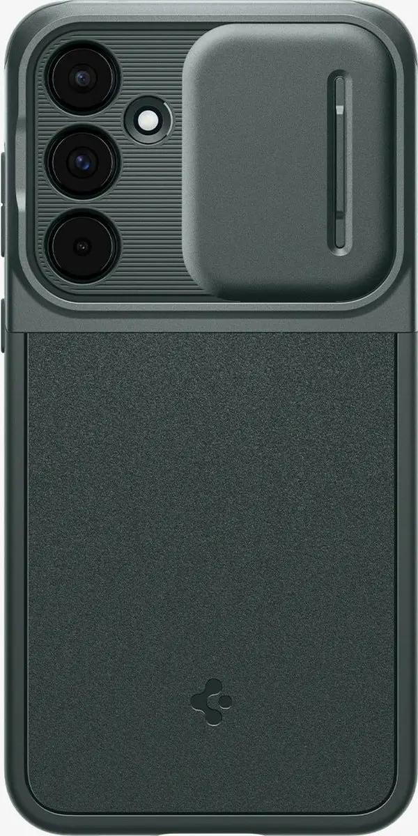 Spigen Optik Armor ACS07536 Hoesje - Samsung Galaxy A55 - Groen