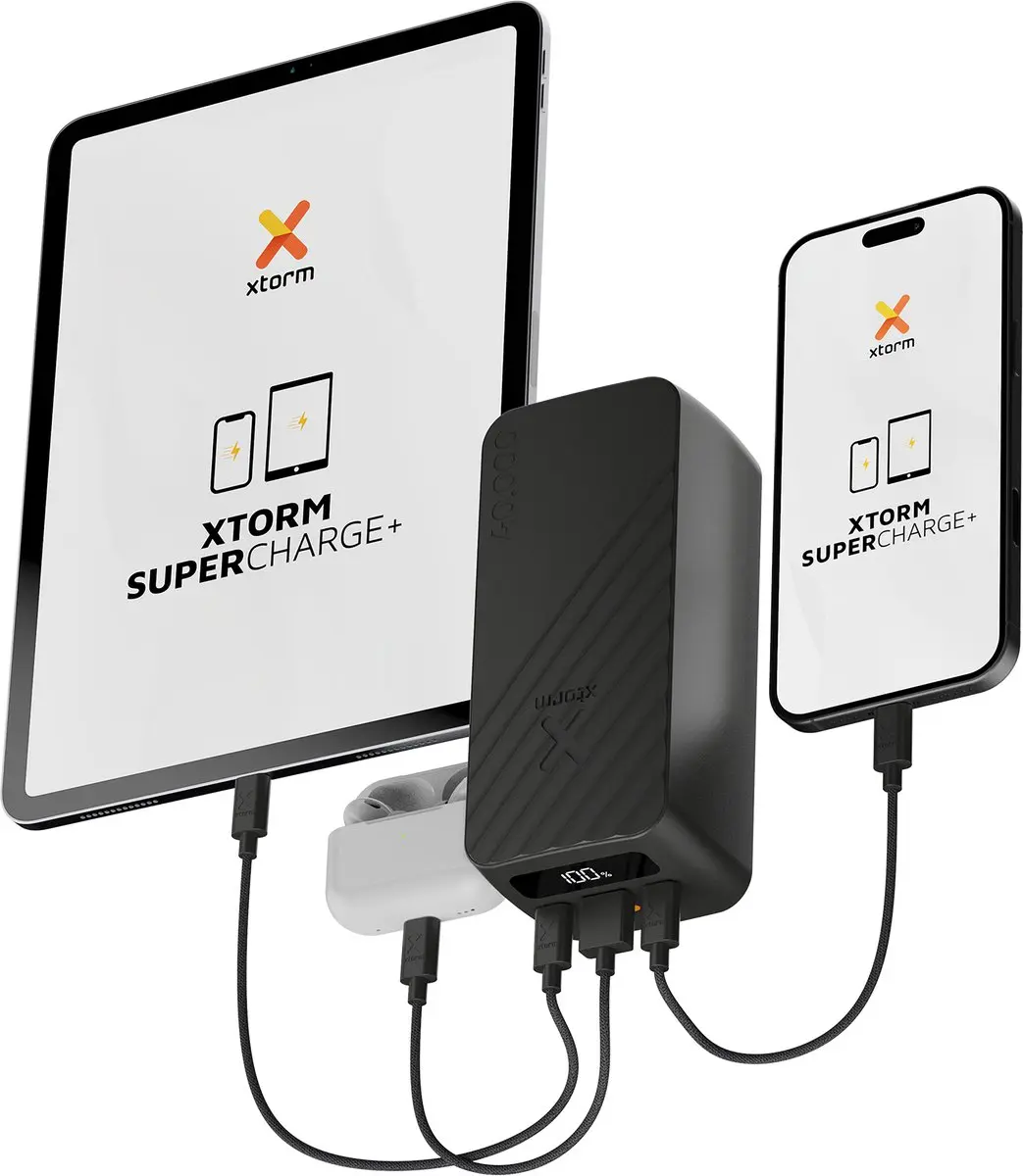 Xtorm Go2 Powerbank XG2401 40000mAh - 3x USB - 45W - Zwart - afbeelding 6 van 6