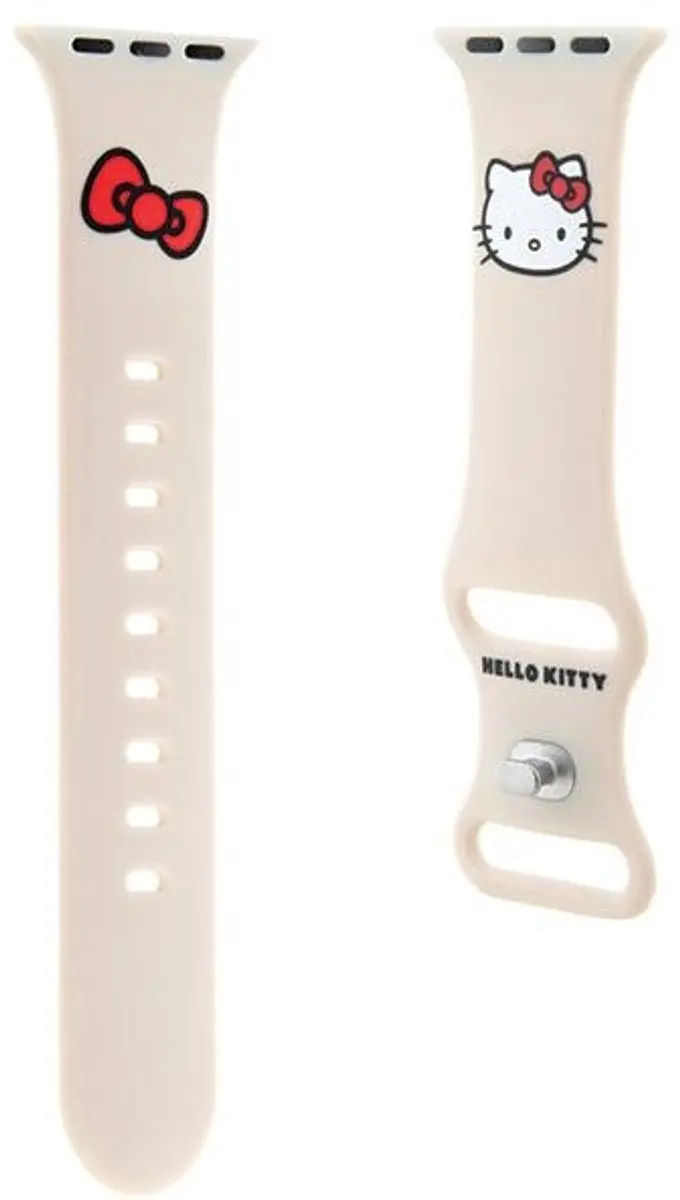 Hello Kitty Siliconen Hoofdband Apple Watch 38/40/41mm - Beige