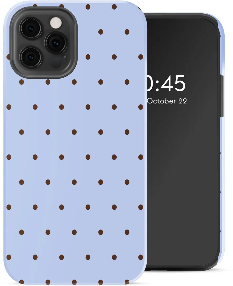 Selencia Hoesje iPhone 12 Pro Lichtblauw