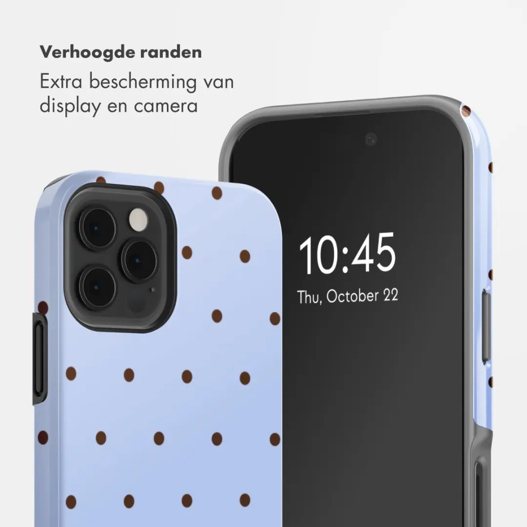 Selencia Hoesje iPhone 12 Pro Lichtblauw
