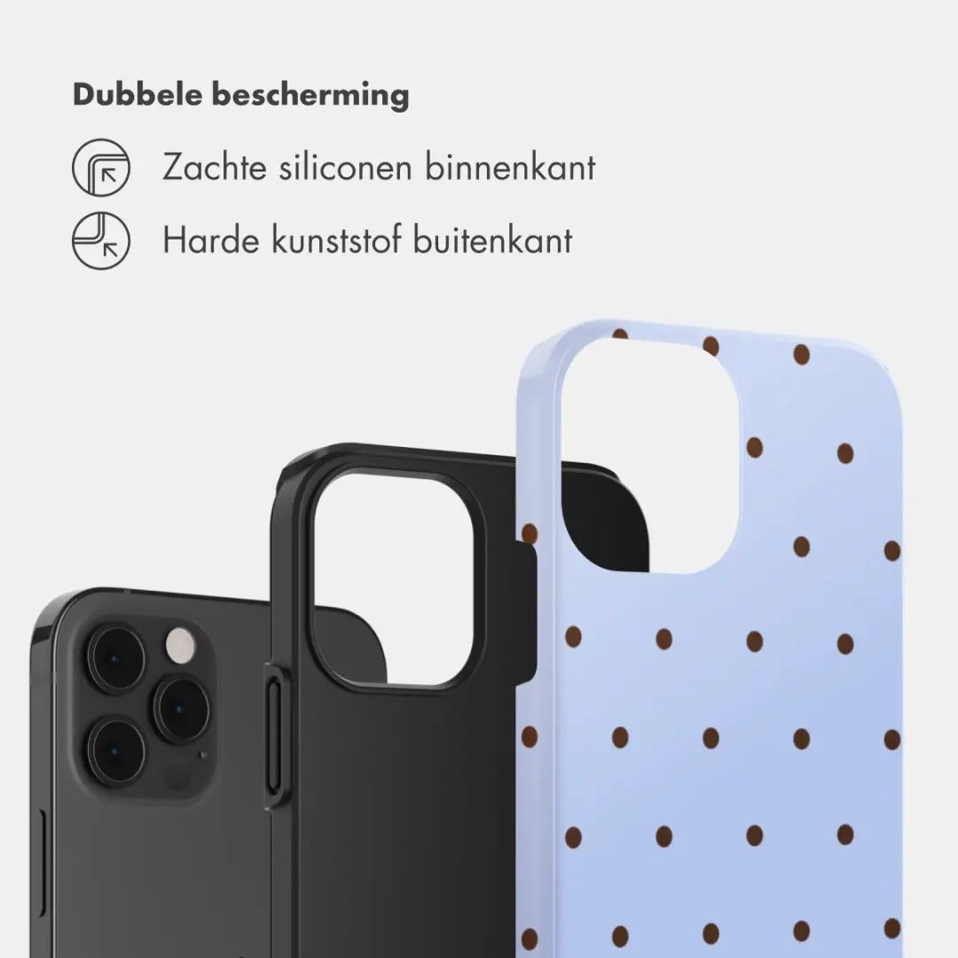 Selencia Hoesje iPhone 12 Pro Lichtblauw