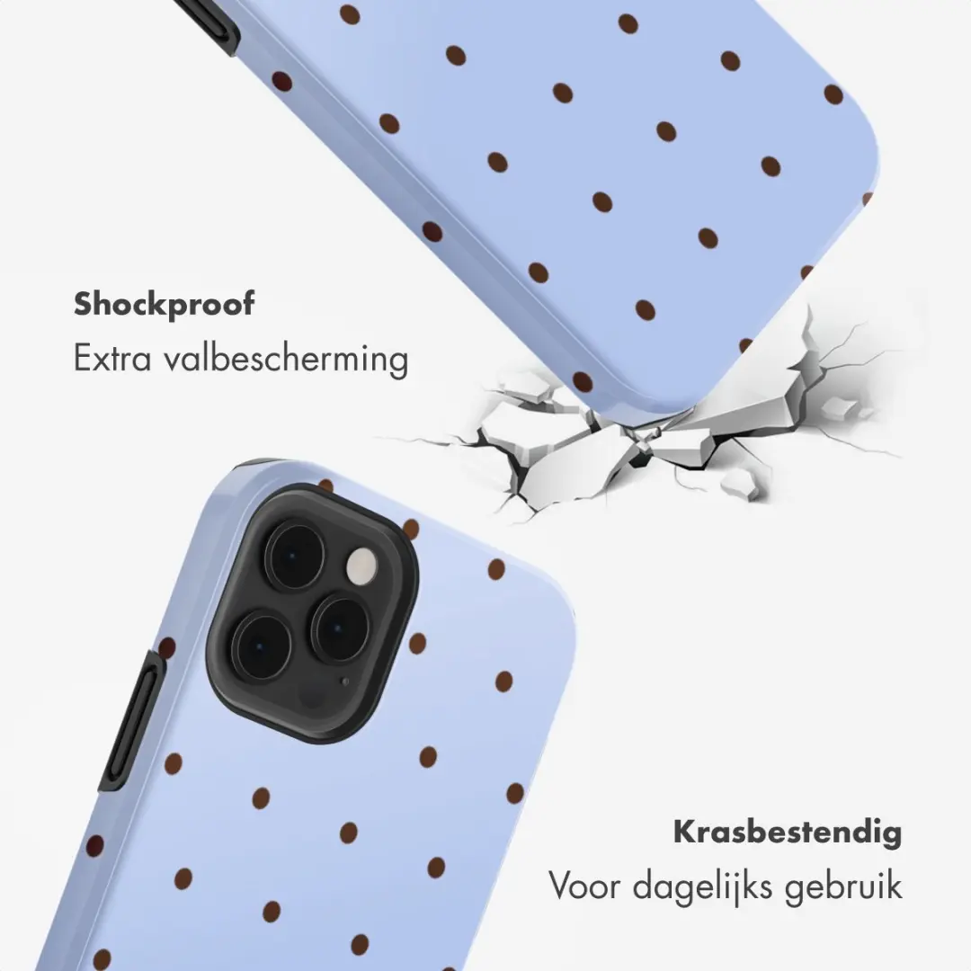 Selencia Hoesje iPhone 12 Pro Lichtblauw