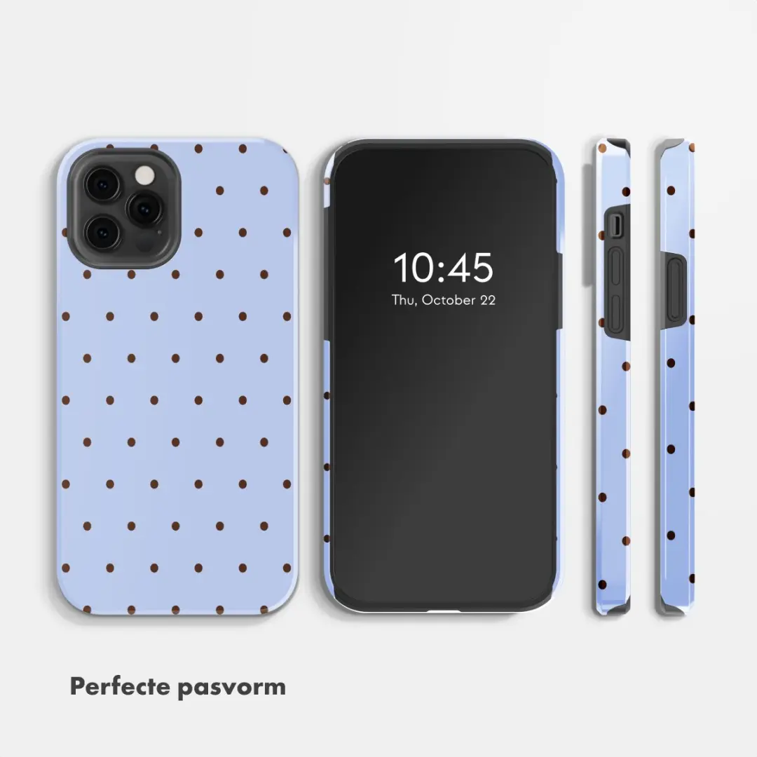 Selencia Hoesje iPhone 12 Pro Lichtblauw