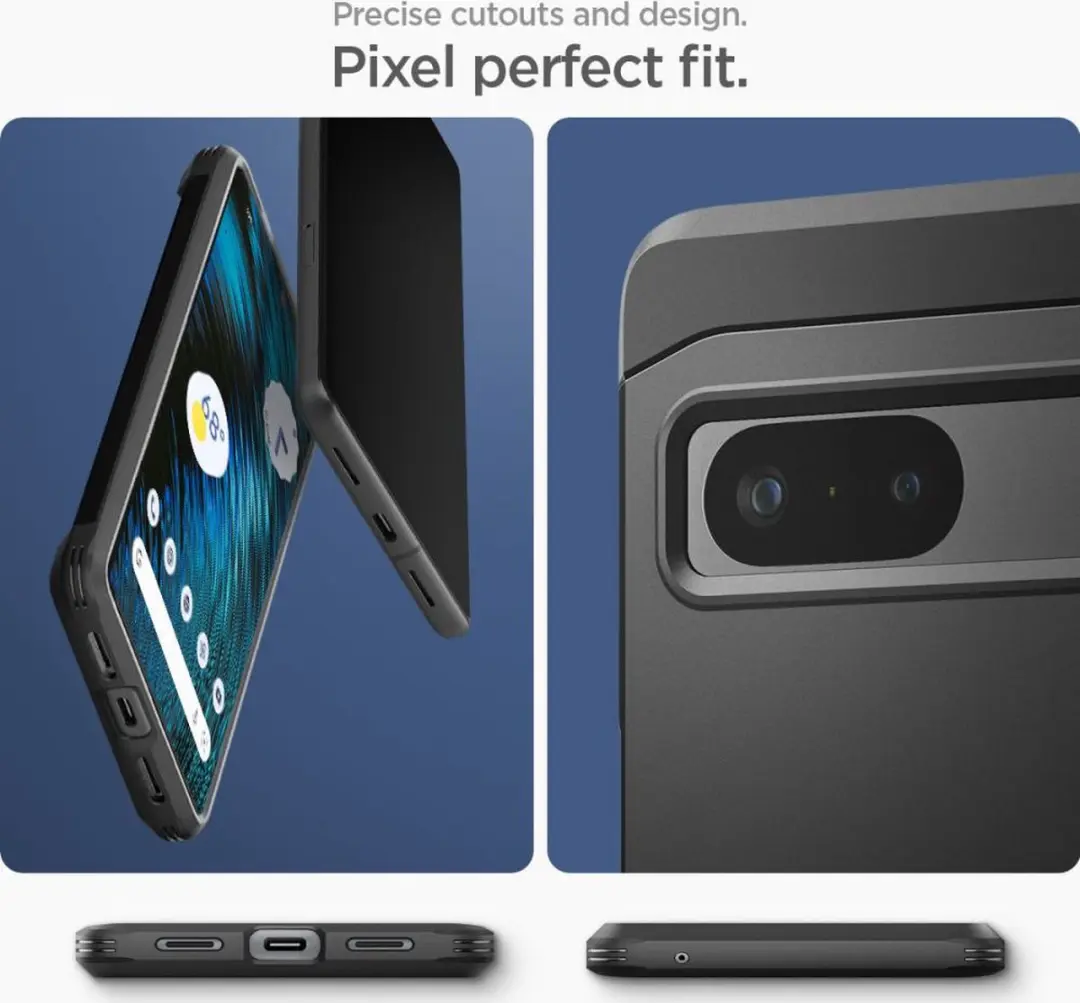 Spigen Tough Armor ACS04701 Hoesje - Google Pixel 7 - Zwart - afbeelding 6 van 6
