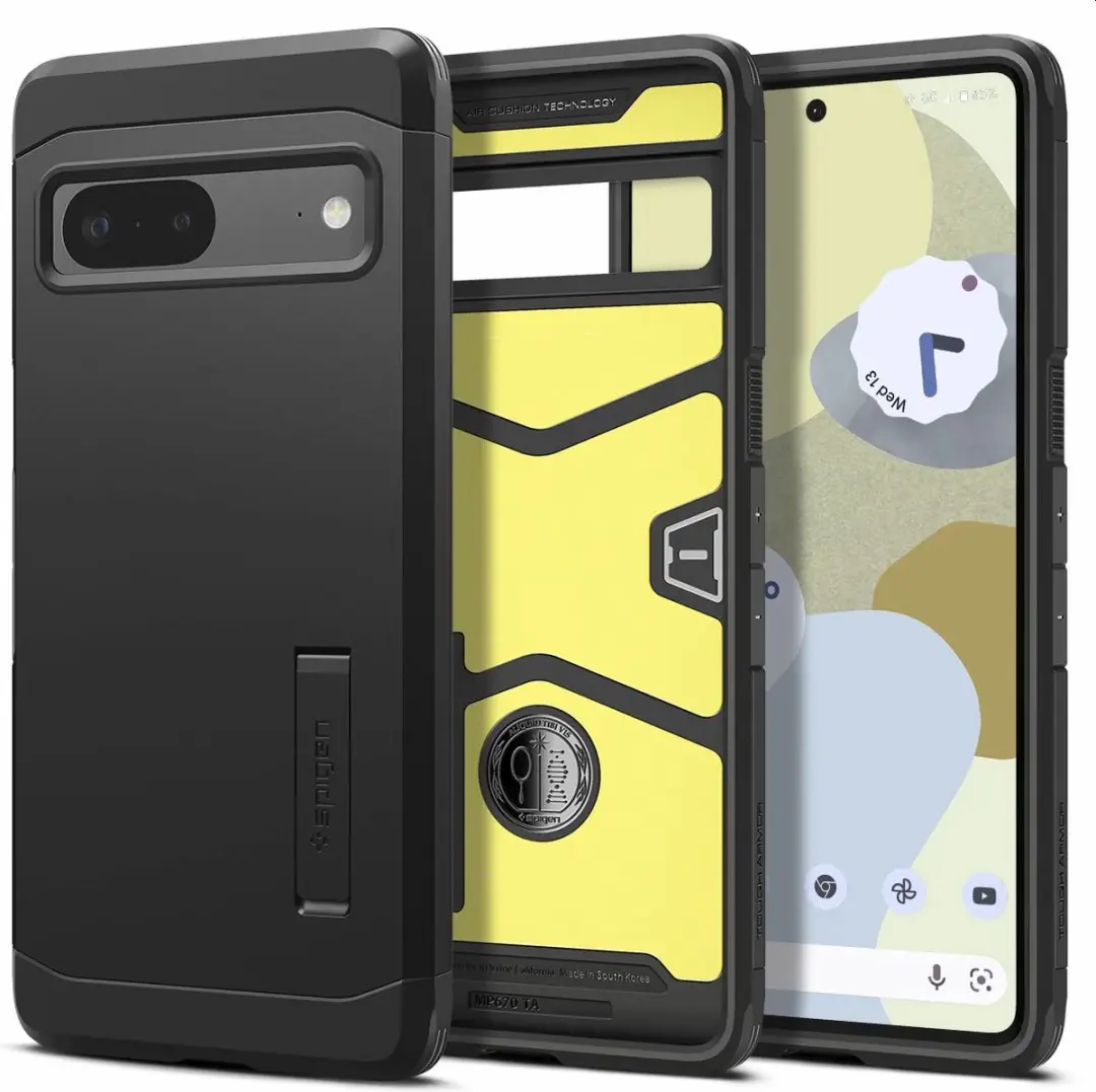 Spigen Tough Armor ACS04701 Hoesje - Google Pixel 7 - Zwart