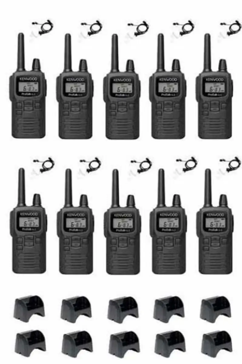 Kenwood PKT-300 ProTalk XLS PMR446 Portofoons - 10 Stuks - Zwart - afbeelding 6 van 6