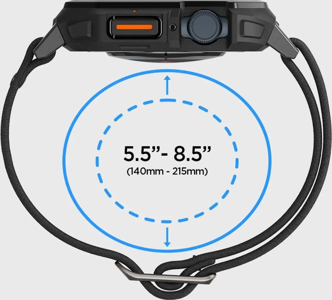 Spigen Lite Fit Pro Hoesje Apple Watch 44mm - Mat Zwart