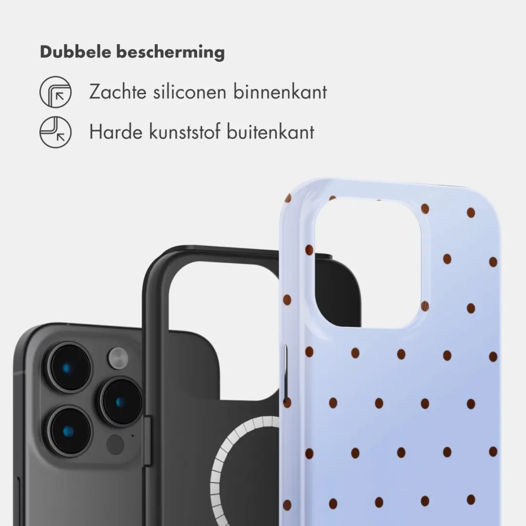 Selencia Hoesje iPhone 15 Pro - Lichtblauw MagSafe