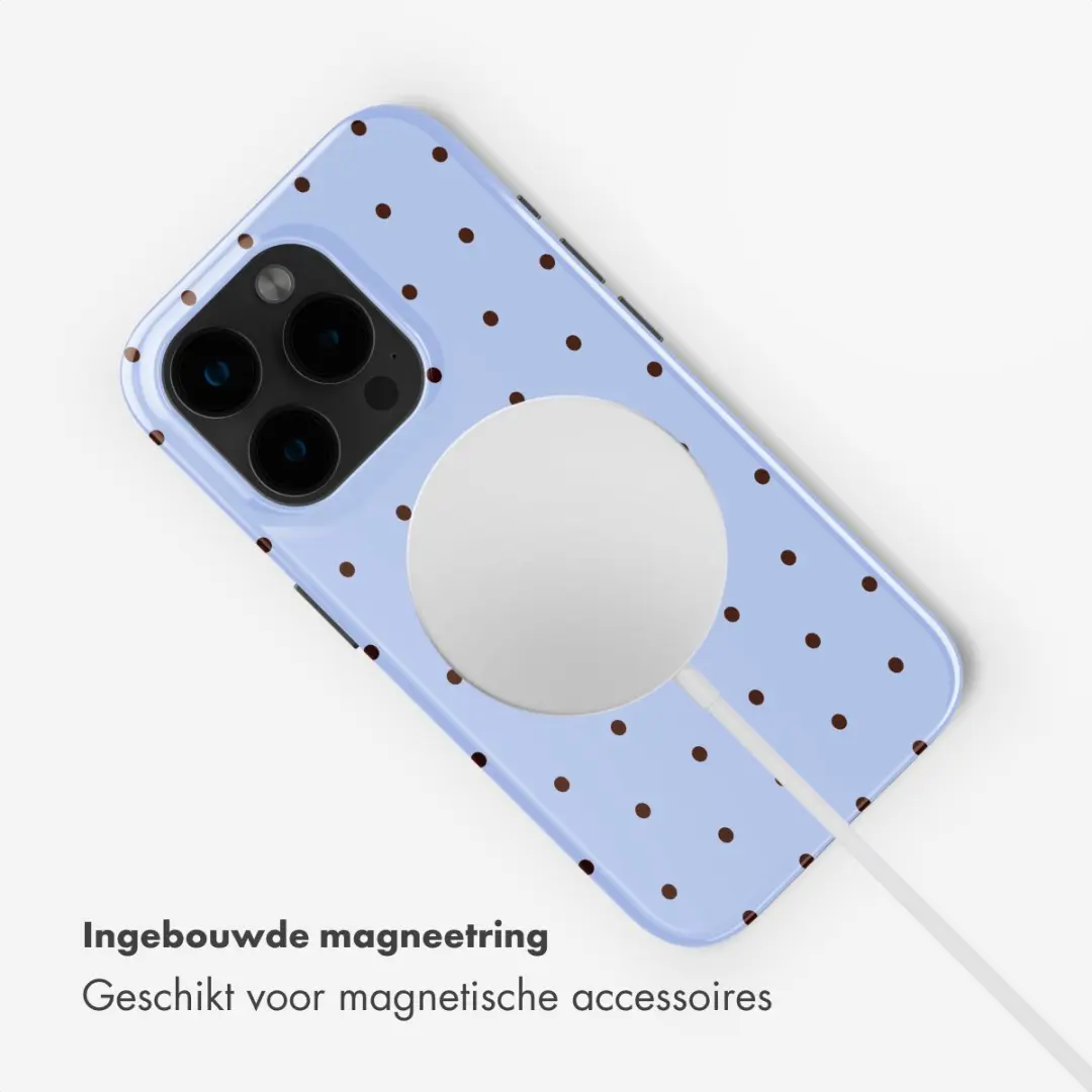 Selencia Hoesje iPhone 15 Pro - Lichtblauw MagSafe