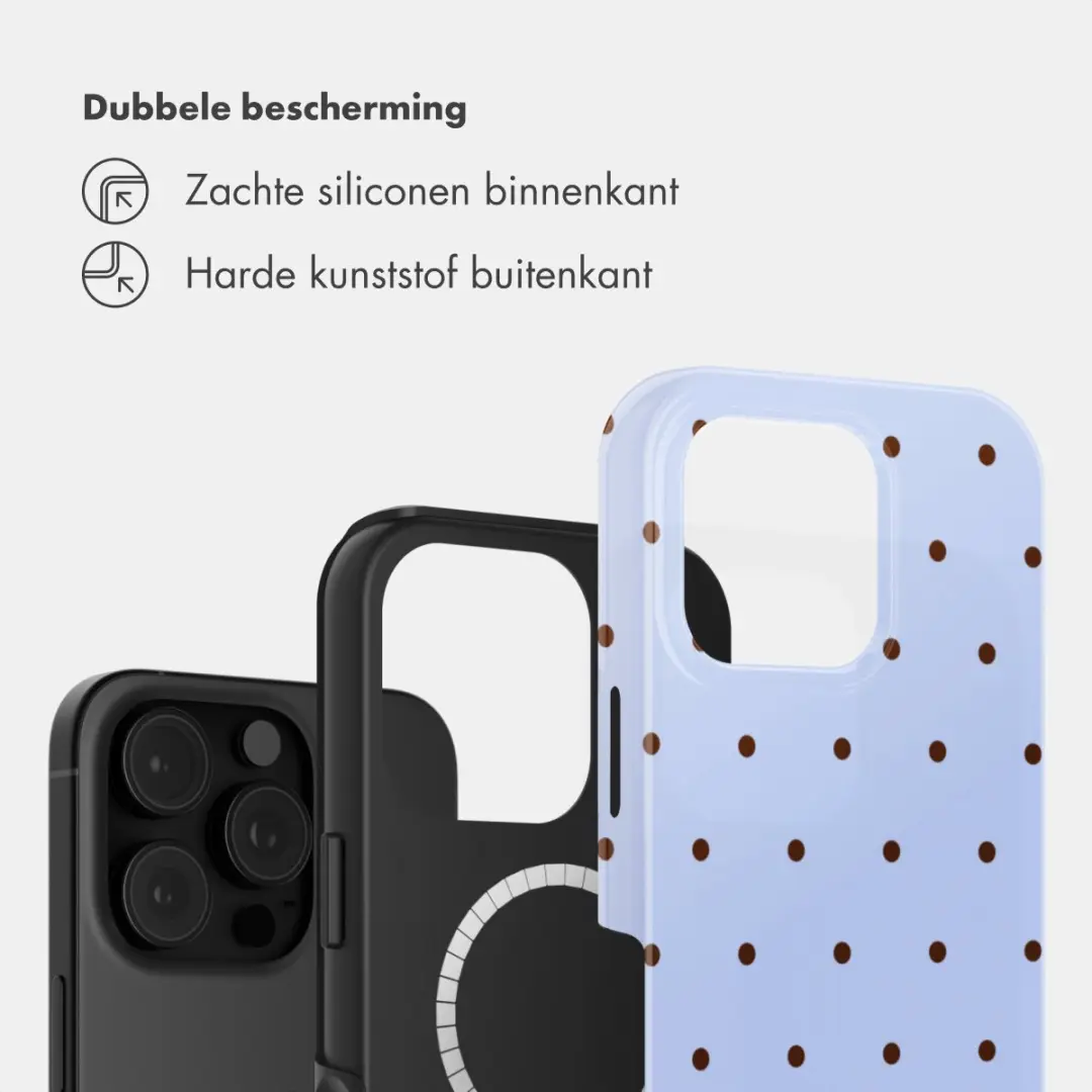 Selencia Hoesje iPhone 16 Pro - Lichtblauw - MagSafe