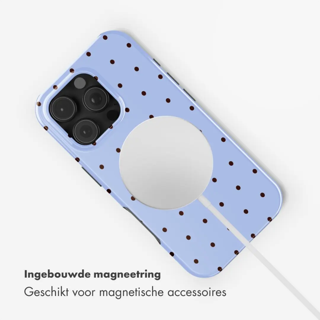 Selencia Hoesje iPhone 16 Pro - Lichtblauw - MagSafe