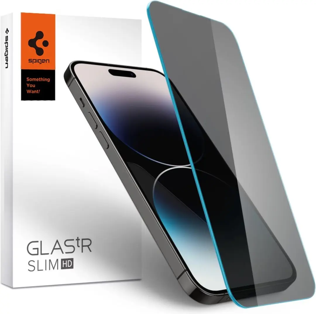 Spigen Apple iPhone 14 Pro Max Privacy Glass - Zwart