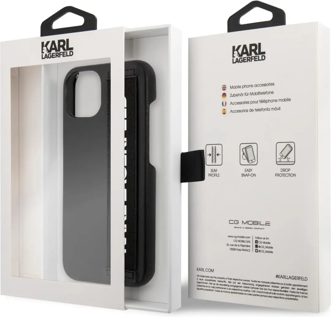 Karl Lagerfeld Hoesje iPhone 13 - Zwart