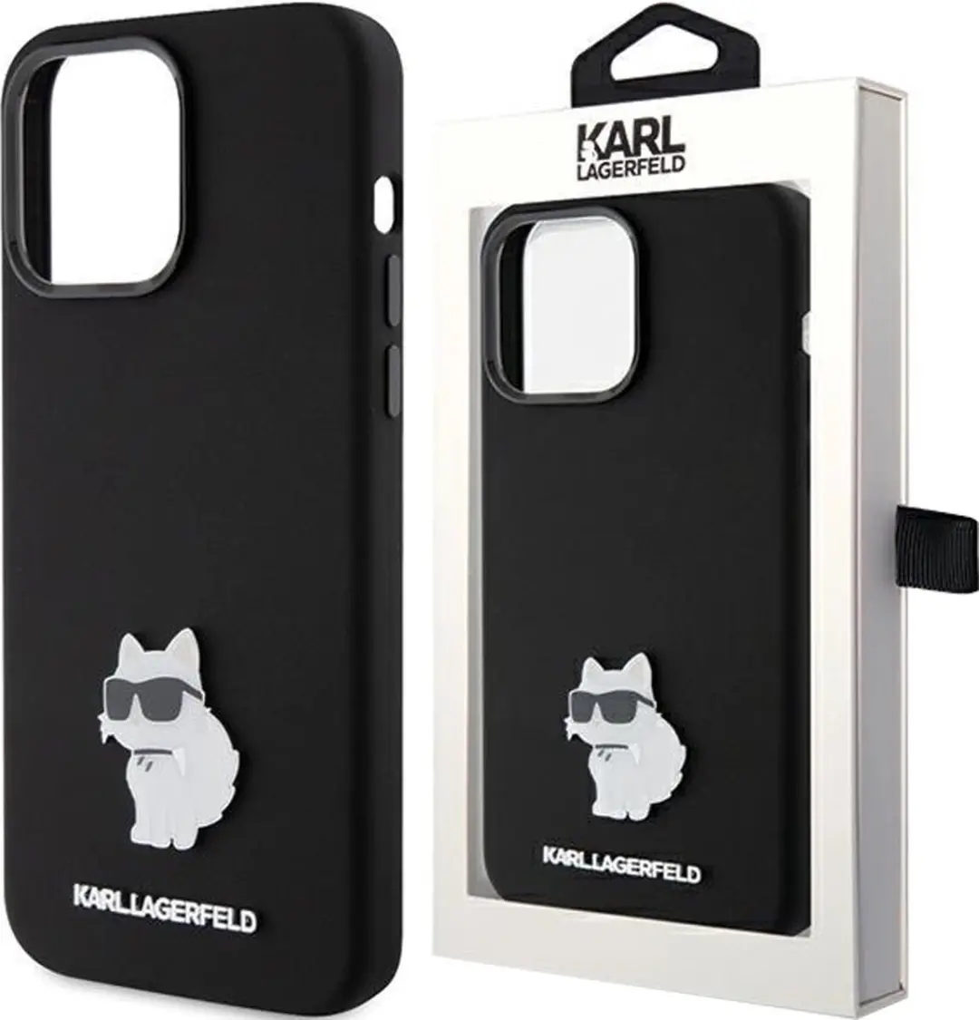 Karl Lagerfeld Choupette Siliconen Hoesje iPhone 15