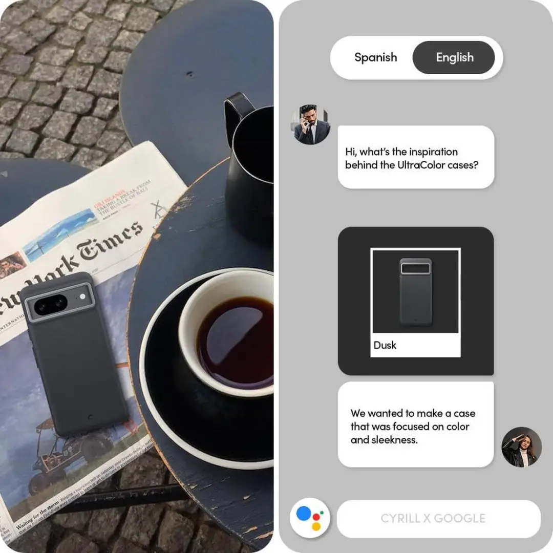 Spigen Cyrill Ultra Color ACS06309 Hoesje - Google Pixel 8 - Zwart - afbeelding 6 van 6