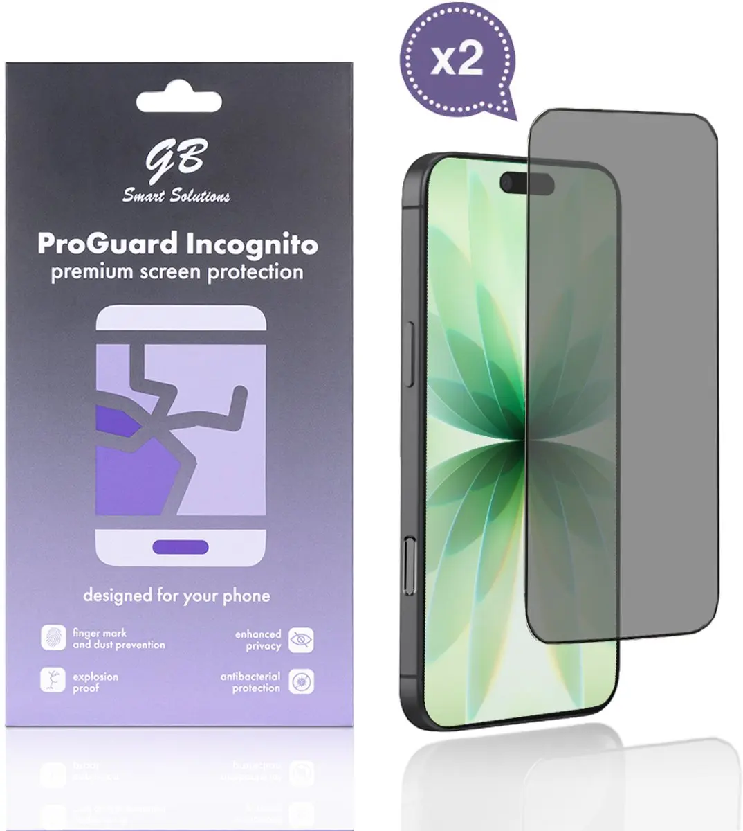 GB ProGuard Incognito Privacy Screenprotector iPhone 17