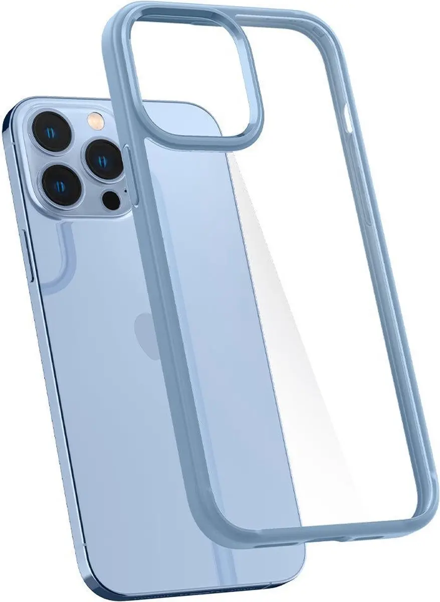 Spigen Ultra Hybrid iPhone 13 Pro Max Hoesje ACS04131 - Blauw - afbeelding 2 van 6