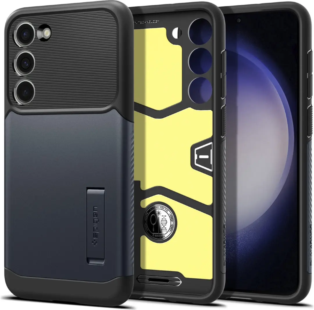 Spigen Slim Armor ACS05688 Hoesje - Samsung Galaxy S23 Plus - Grijs - afbeelding 2 van 6