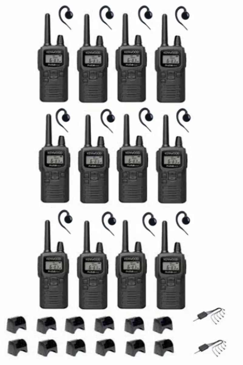 Kenwood PKT-300 ProTalk XLS Set - 12 Stuks - Zwart - afbeelding 6 van 6