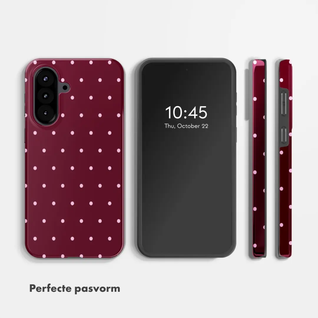 Selencia Hoesje Samsung Galaxy A57 - Donkerrood