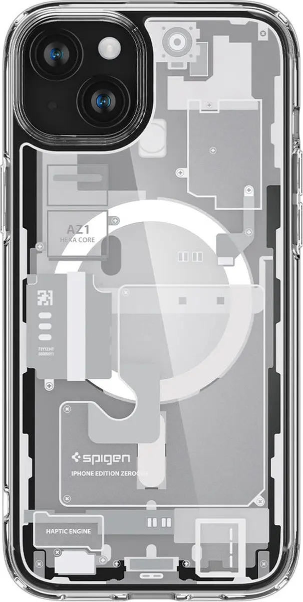 Spigen Ultra Hybrid MagFit iPhone 15 Back Cover - Wit - MagSafe - afbeelding 4 van 6