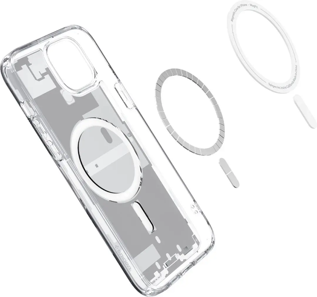 Spigen Ultra Hybrid MagFit iPhone 15 Back Cover - Wit - MagSafe - afbeelding 5 van 6