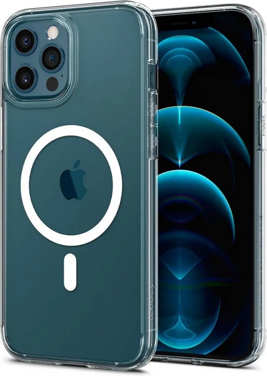 Spigen Ultra Hybrid Magneetring TPU Air Cushion ACS02622 - iPhone 12 Pro Max - Transparant