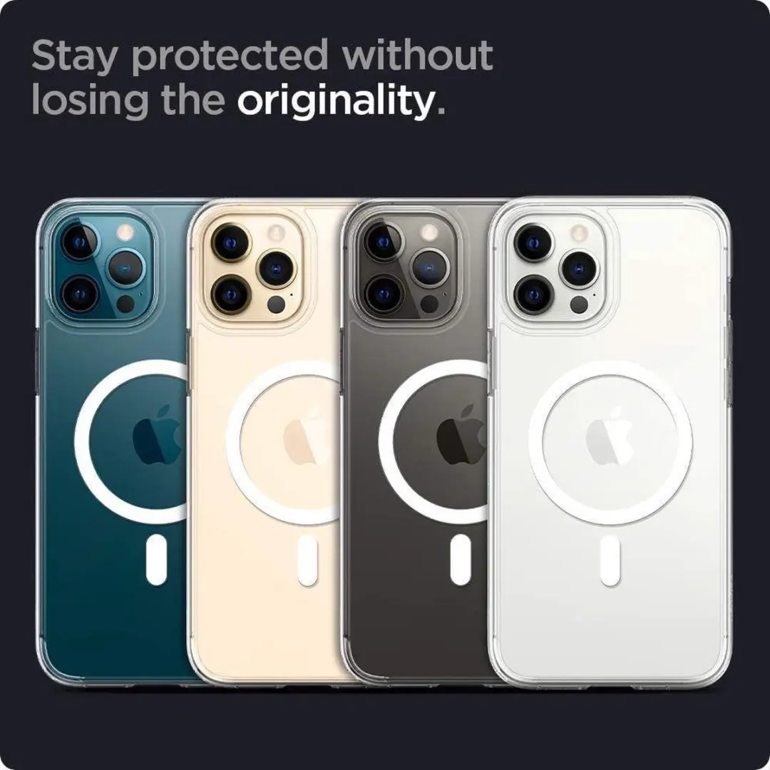 Spigen Ultra Hybrid Magneetring TPU Air Cushion ACS02622 - iPhone 12 Pro Max - Transparant
