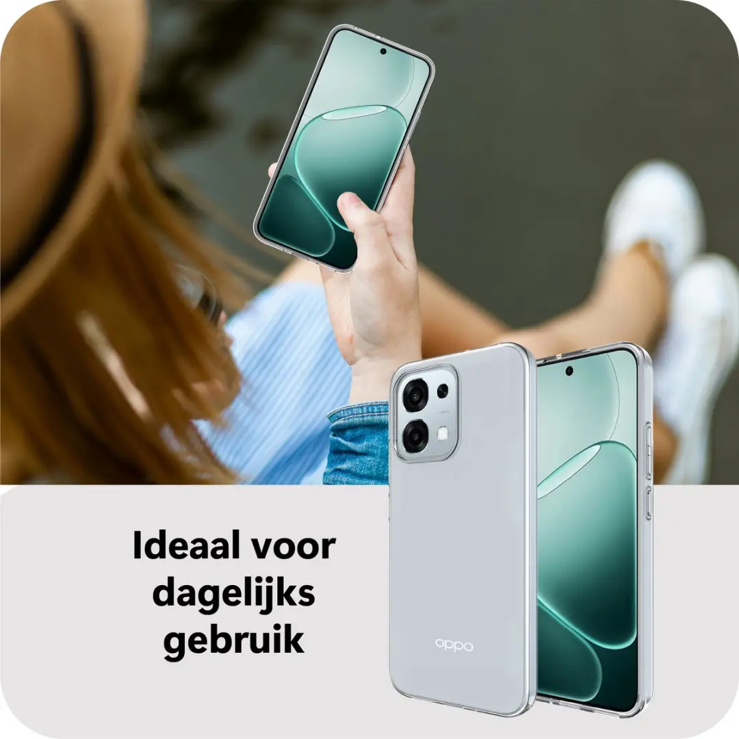 Just in Case Oppo A6 Pro Siliconen Hoesje - MOO2844KL0 - Transparant - afbeelding 6 van 6