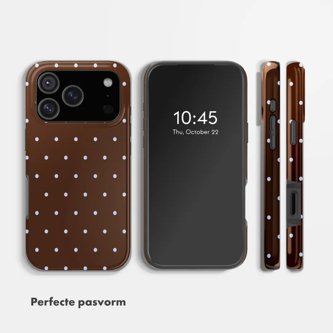 Selencia Hoesje iPhone 17 Pro Max Chocolate