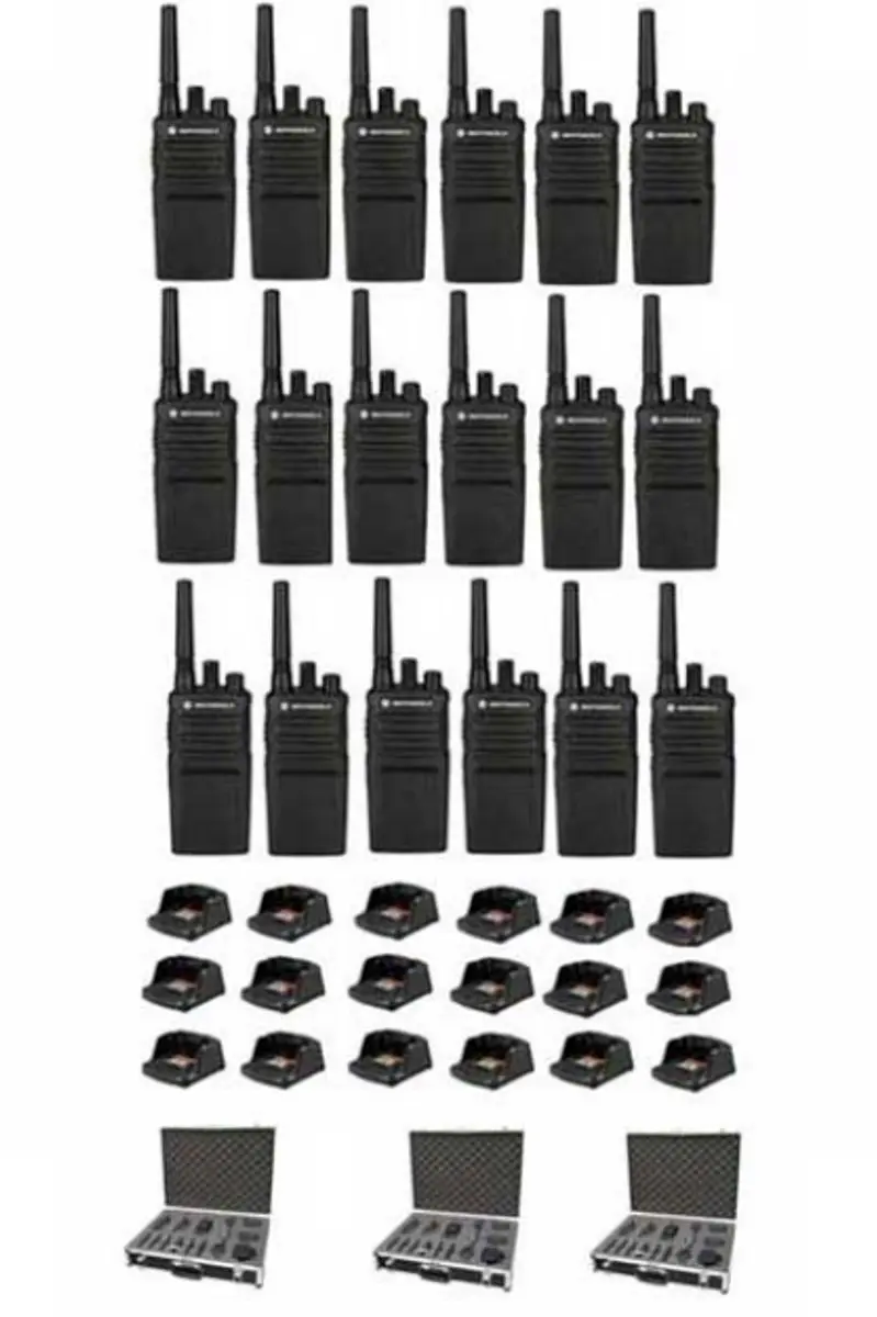 Motorola XT420 Portofoons - 18 Stuks (Zwart)