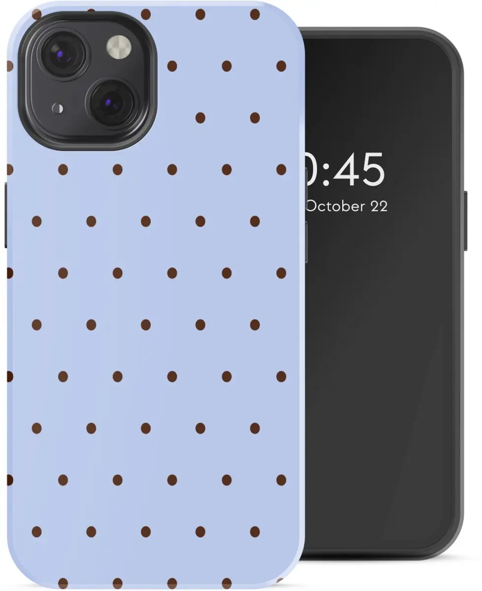 Selencia Hoesje iPhone 13 Lichtblauw