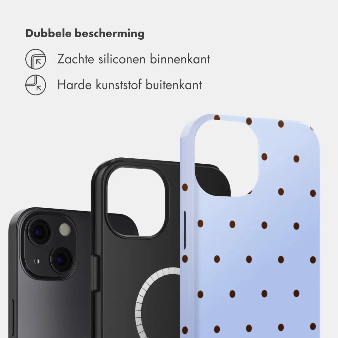 Selencia Hoesje iPhone 13 Lichtblauw - MagSafe