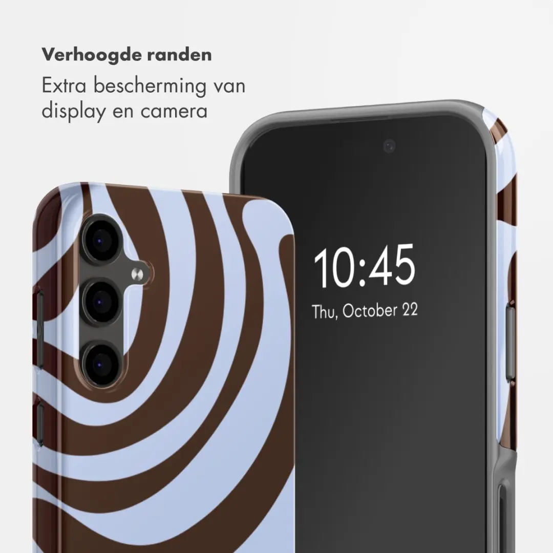 Selencia Hoesje Samsung Galaxy S24 FE Dream Swirl Chocolate