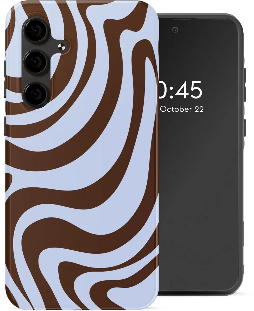 Selencia Hoesje Samsung Galaxy S24 FE Dream Swirl Chocolate
