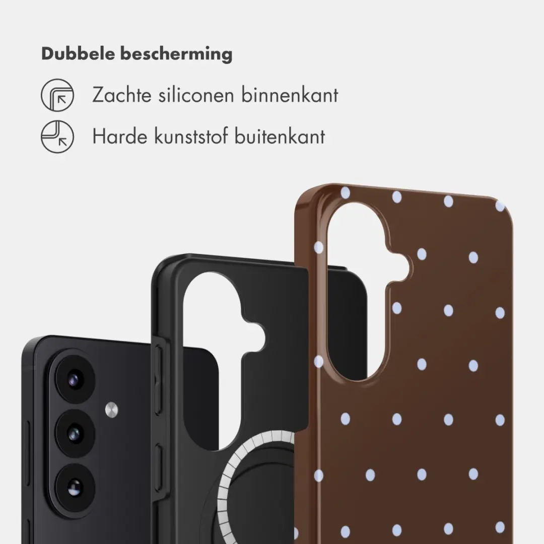 Selencia Hoesje Samsung Galaxy S26 - Magnetische Ring - Bruin