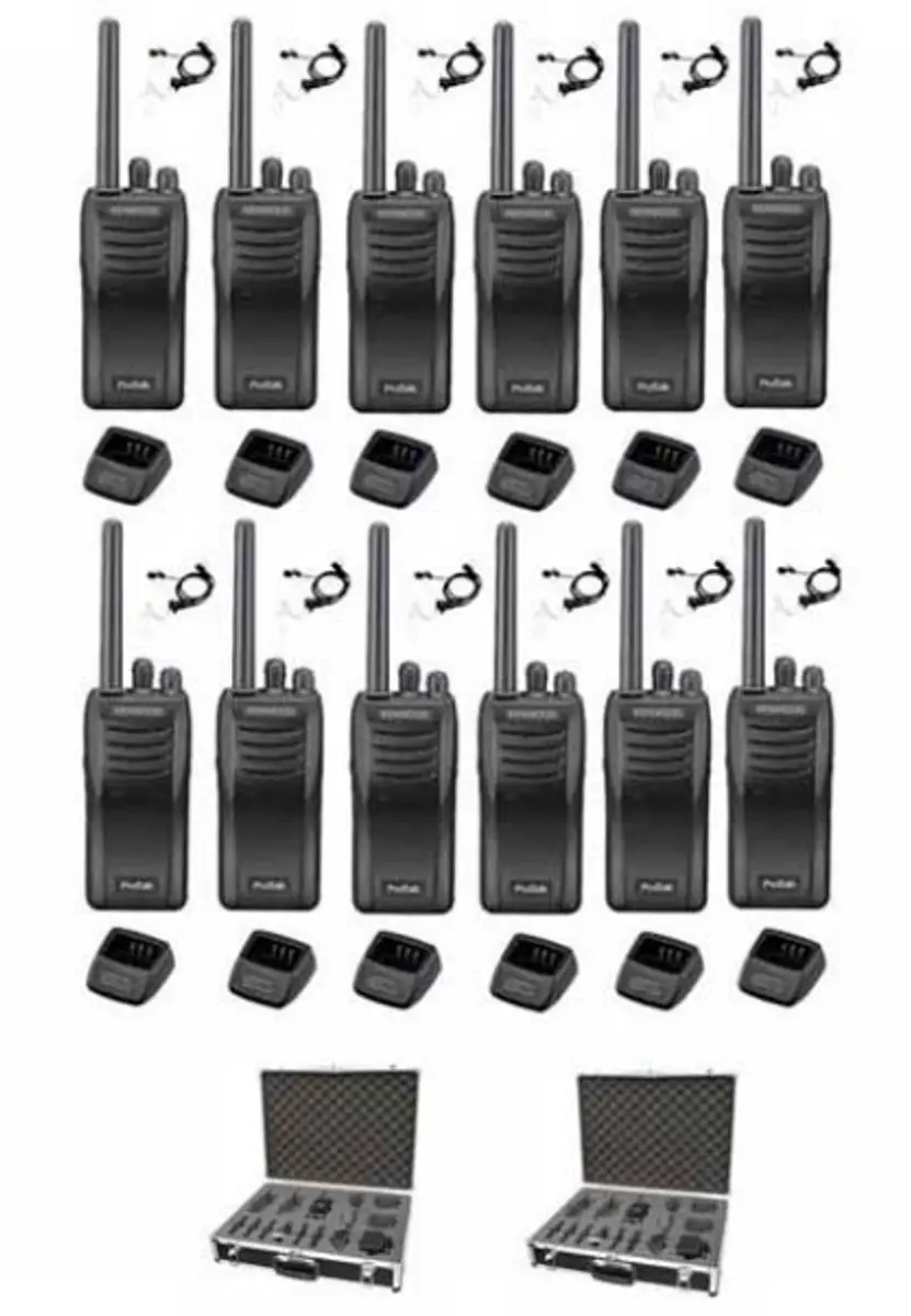 Kenwood TK-3501 PMR446 Set - 12 Stuks - Zwart