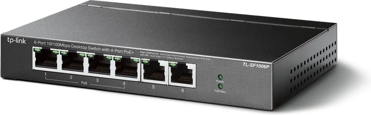 TP-Link TL-SF1006P Netwerk Switch