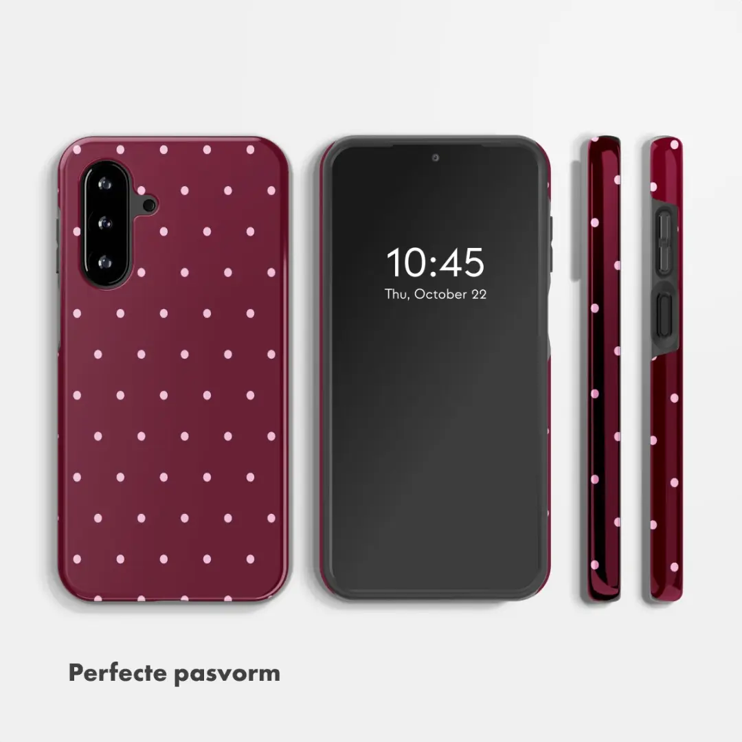 Selencia Hoesje Samsung Galaxy A17 - Donkerrood