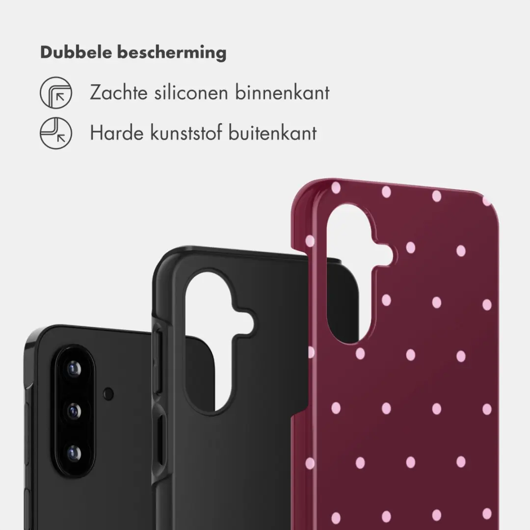 Selencia Hoesje Samsung Galaxy A17 - Donkerrood