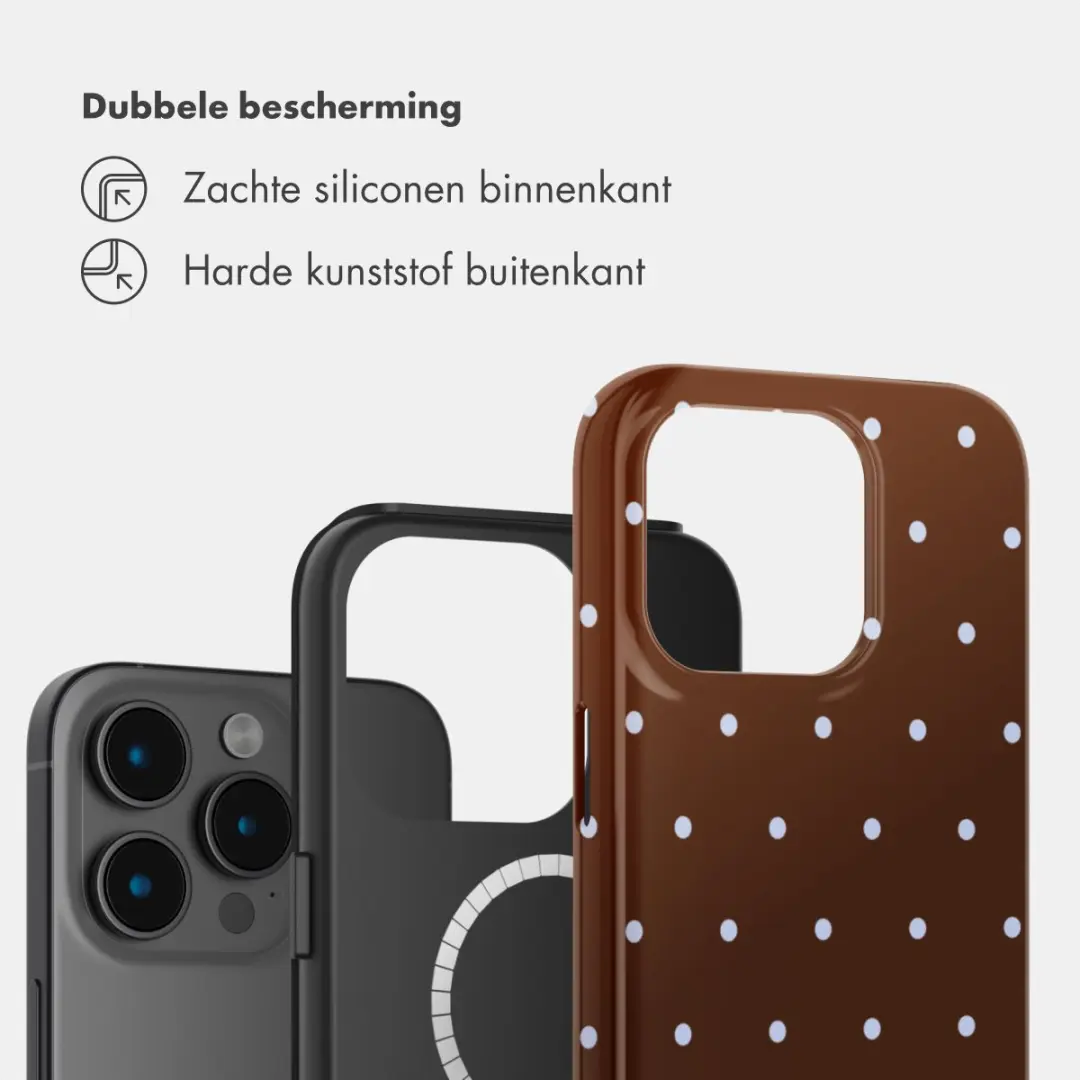 Selencia Hoesje iPhone 15 Pro - MagSafe - Bruin