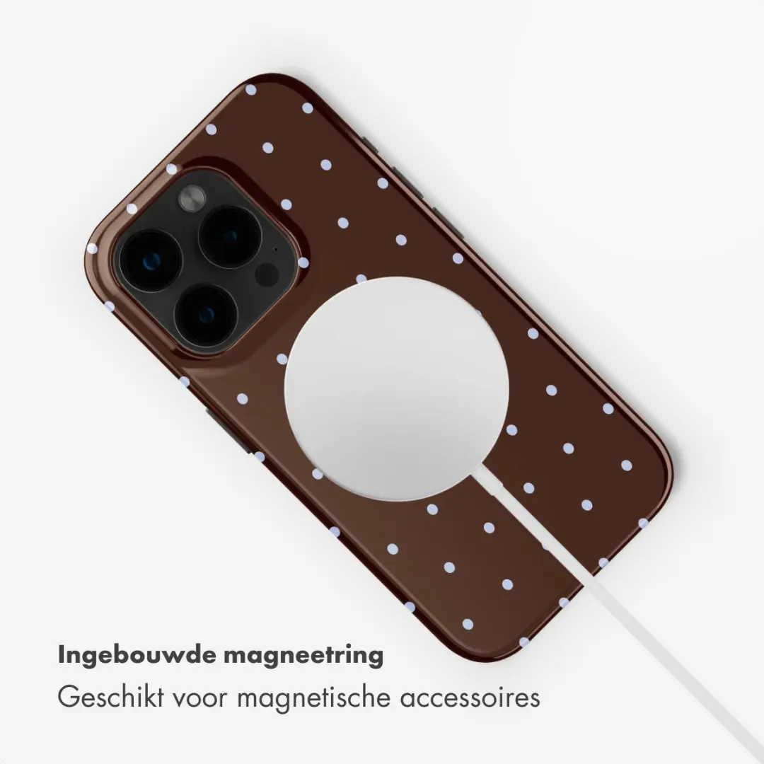 Selencia Hoesje iPhone 15 Pro - MagSafe - Bruin - afbeelding 6 van 6