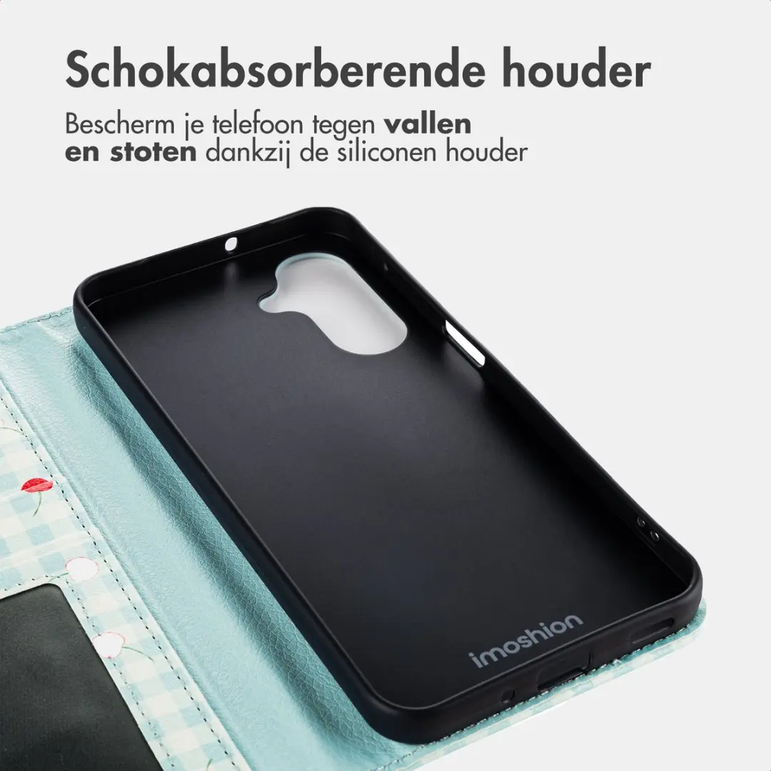 Imoshion Galaxy A56 Hoesje Cherry Check - 3 Pasjes