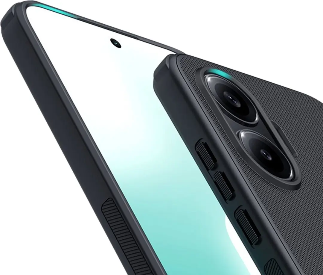 Nillkin Hoesje Poco F7 Bi-Materiaal Super Frosted Pro - Zwart