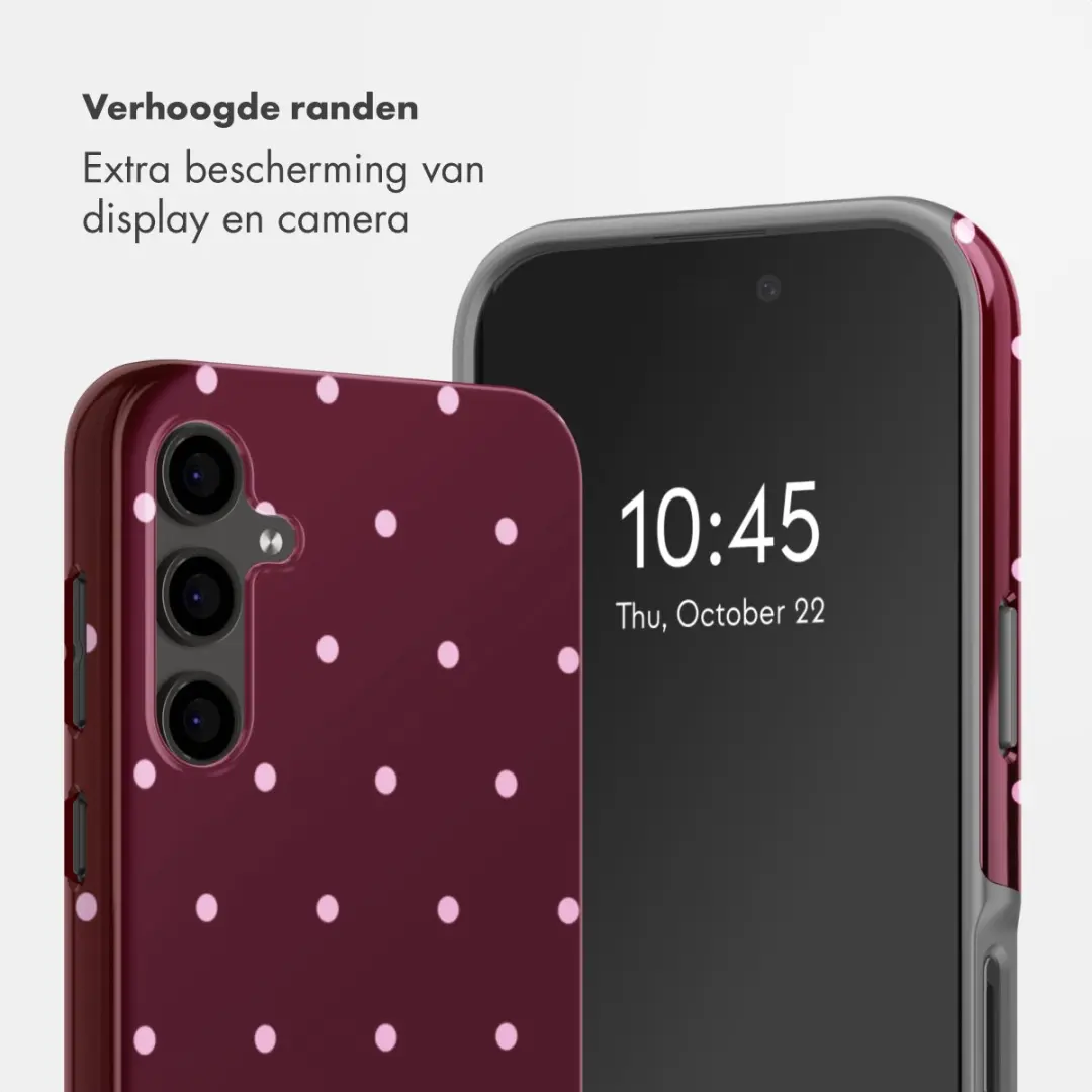 Selencia Hoesje Samsung Galaxy S24 FE - Donkerrood