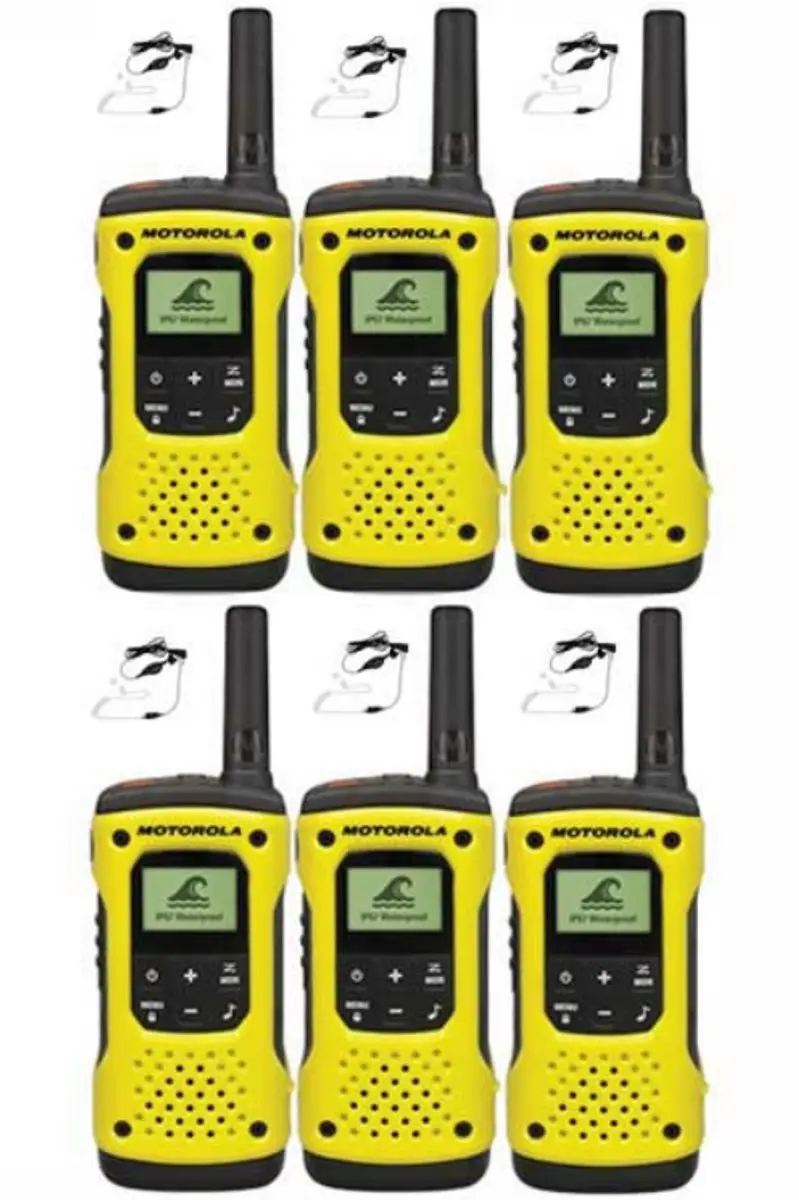 Motorola TLKR T92 H2O Portofoons - 6 Stuks - Geel