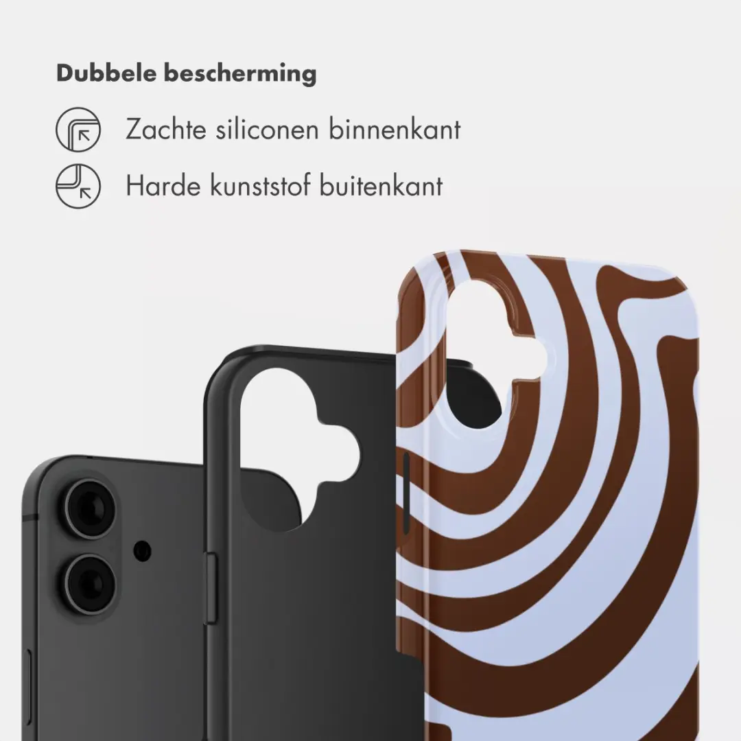 Selencia Hoesje iPhone 16 Dream Swirl Chocolate