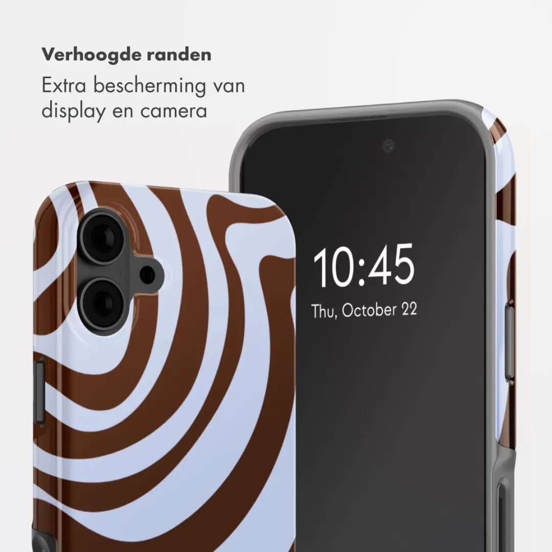 Selencia Hoesje iPhone 16 Dream Swirl Chocolate